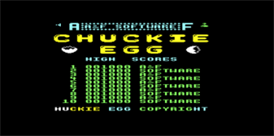 Chuckie Egg - Screenshot - Game Title Image