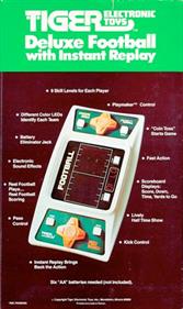Deluxe Football With Instant Replay - Box - Back Image