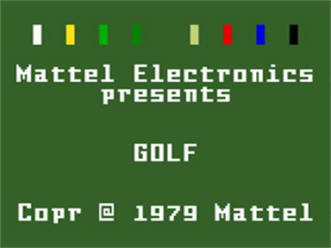 PGA Golf - Screenshot - Game Title Image