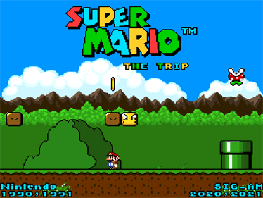 Super Mario: The Trip - Screenshot - Game Title Image