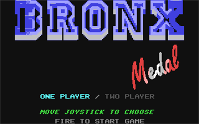 Bronx Medal - Screenshot - Game Title Image