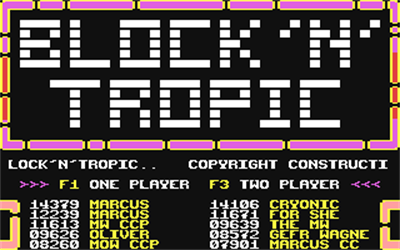 Block'n'Tropic - Screenshot - Game Title Image