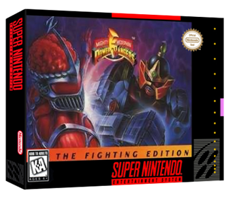 Mighty Morphin Power Rangers: The Fighting Edition - Box - 3D Image