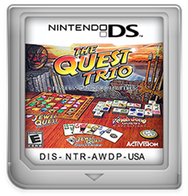 The Quest Trio: Jewels, Cards and Tiles - Fanart - Cart - Front