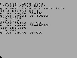 Intergalactic Games