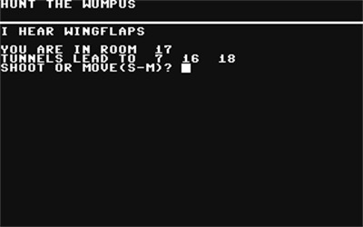 Hunt the Wumpus - Screenshot - Game Title Image
