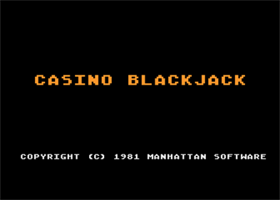 Casino Blackjack / Counter - Screenshot - Game Title Image