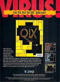 Qix - Advertisement Flyer - Front Image