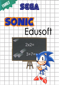 Sonic's Edusoft - Fanart - Box - Front
