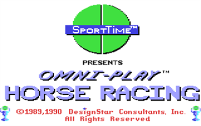 Omni-Play Horse Racing - Screenshot - Game Title Image