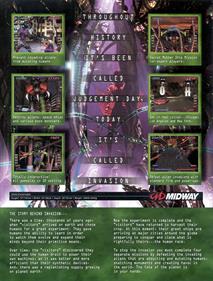 Invasion: The Abductors - Advertisement Flyer - Back Image