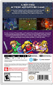 Cadence of Hyrule: Crypt of the NecroDancer Featuring The Legend of Zelda - Box - Back - Reconstructed Image