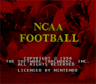 NCAA Football - Screenshot - Game Title Image