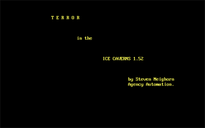 Terror in the Ice Caverns - Screenshot - Game Title Image