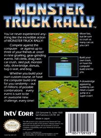 Monster Truck Rally - Box - Back Image