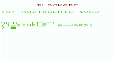 Blockade - Screenshot - Game Title Image