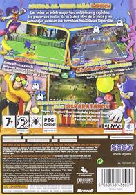 Sega Superstars Tennis - Box - Back Image