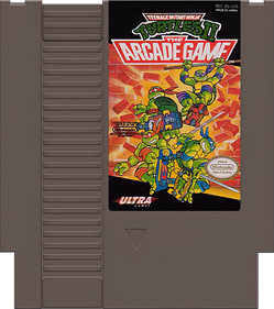 Teenage Mutant Ninja Turtles II: The Arcade Game - Fanart - Cart - Front