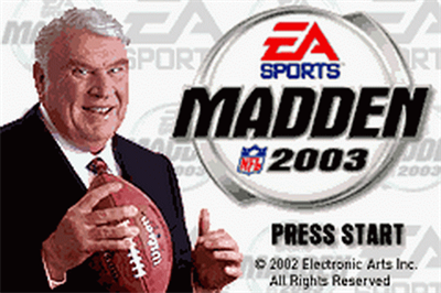 Madden NFL 2003 Images - LaunchBox Games Database