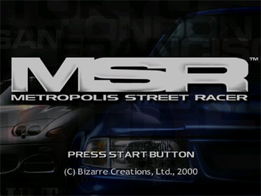 MSR: Metropolis Street Racer - Screenshot - Game Title Image
