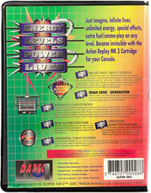 Pro Action Replay MK 3 - Box - Back Image