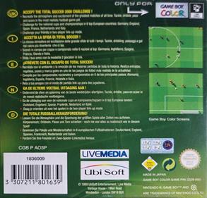 David O'Leary's Total Soccer 2000 - Box - Back Image