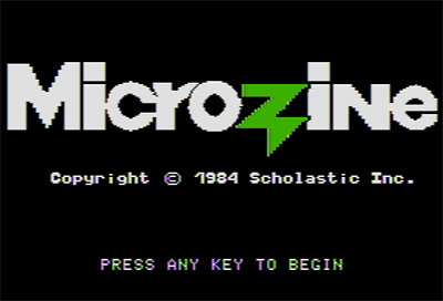Microzine 08 - Screenshot - Game Title Image