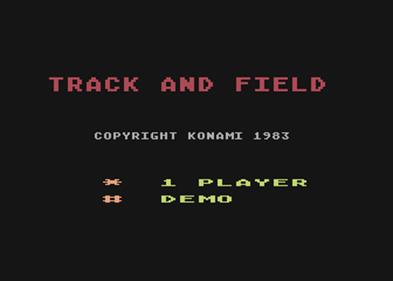 Track & Field - Screenshot - Game Title Image