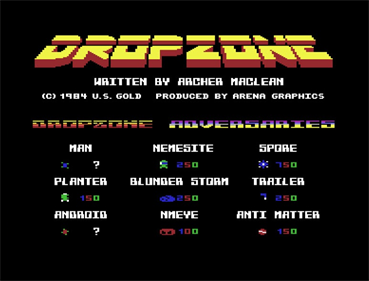 Dropzone 128 - Screenshot - Game Title Image