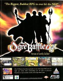 Ogre Battle 64: Person of Lordly Caliber - Advertisement Flyer - Front Image