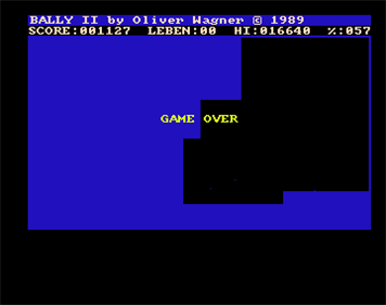 Bally II - Screenshot - Game Over Image