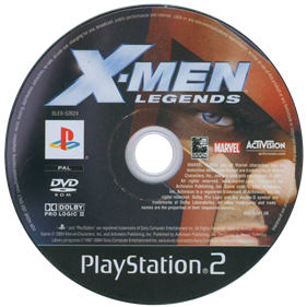 X-Men Legends - Disc Image