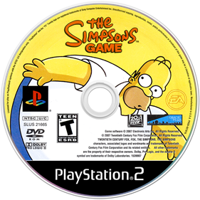 The Simpsons Game - Disc Image