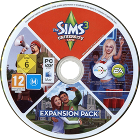 The Sims 3: University Life - Disc Image