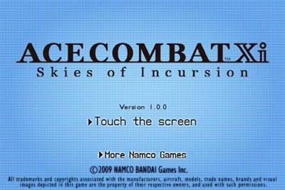 Ace Combat Xi: Skies of Incursion - Screenshot - Game Title Image