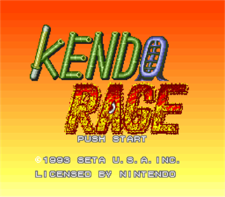 Kendo Rage - Screenshot - Game Title Image