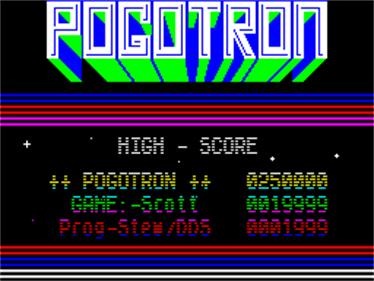Pogotron - Screenshot - Game Title Image