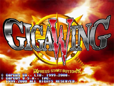 Giga Wing - Screenshot - Game Title Image