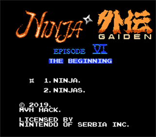 Ninja Gaiden VI: The Beginning - Screenshot - Game Title Image