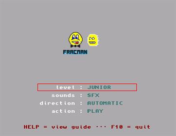 Fracman - Screenshot - Game Select Image
