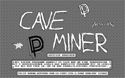 Cave Miner - Screenshot - Game Title Image