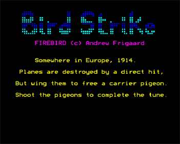 Bird Strike - Screenshot - Game Title Image
