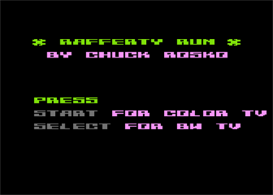 Rafferty Run - Screenshot - Game Title Image