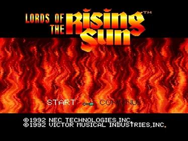 Lords of the Rising Sun - Screenshot - Game Select Image