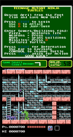 Teenage Mutant Ninja Turtles (PlayChoice-10) - Screenshot - Gameplay Image