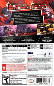 Persona 5 Tactica - Box - Back Image