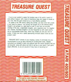 Treasure Quest - Box - Back Image