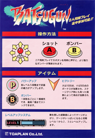 Batsugun: Special Version - Arcade - Controls Information Image
