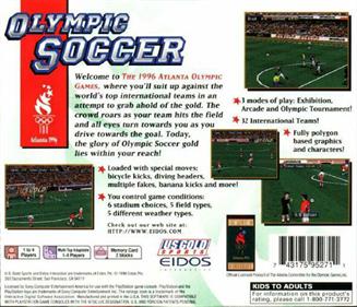 Olympic Soccer - Box - Back Image