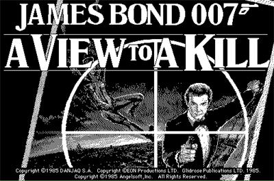 James Bond 007: A View to a Kill - Screenshot - Game Title Image